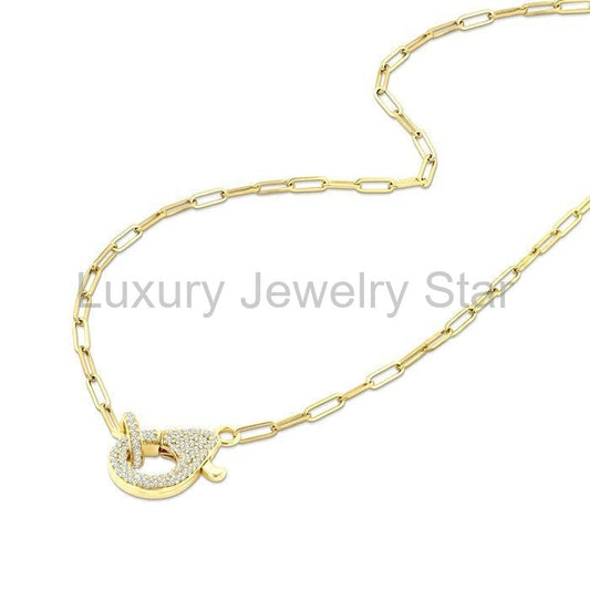 Interlock Diamond Fashion Necklace