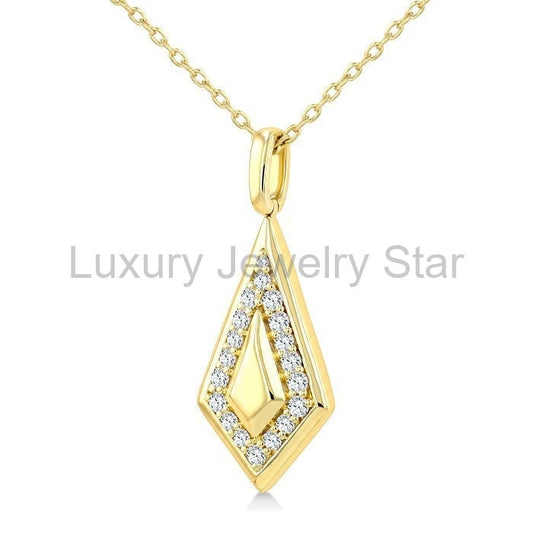 Kite Shape Diamond Fashion Pendant