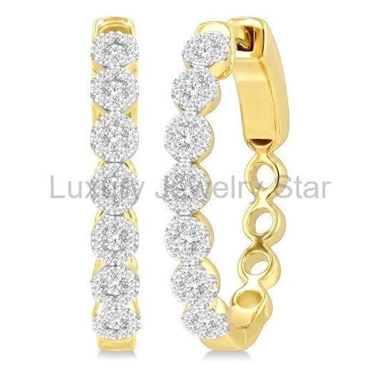 Lovebright Essential Diamond Hoop Earrings