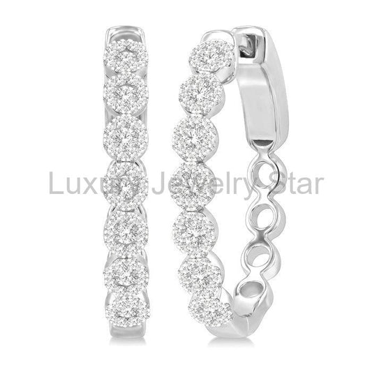 Lovebright Essential Diamond Hoop Earrings