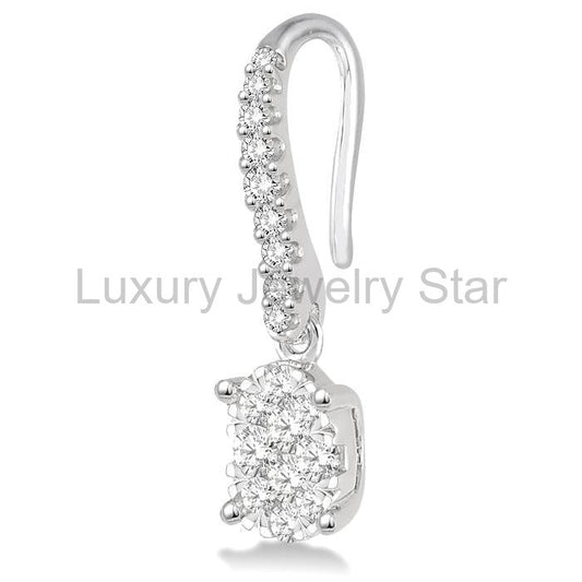 Oval Shape Lovebright Essential Diamond Earrings - image 2