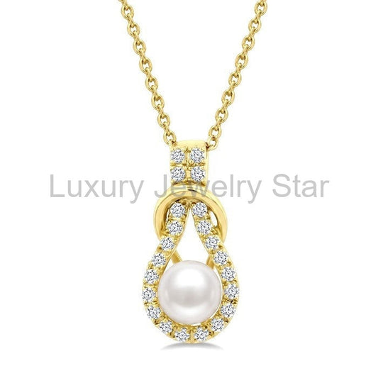 Pearl & Diamond Fashion Pendant