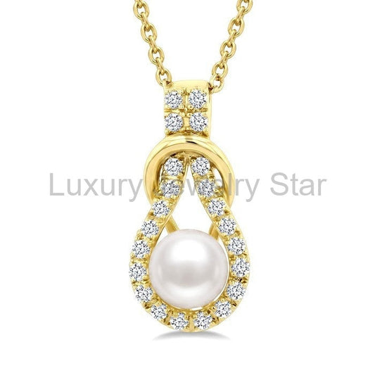 Pearl & Diamond Fashion Pendant