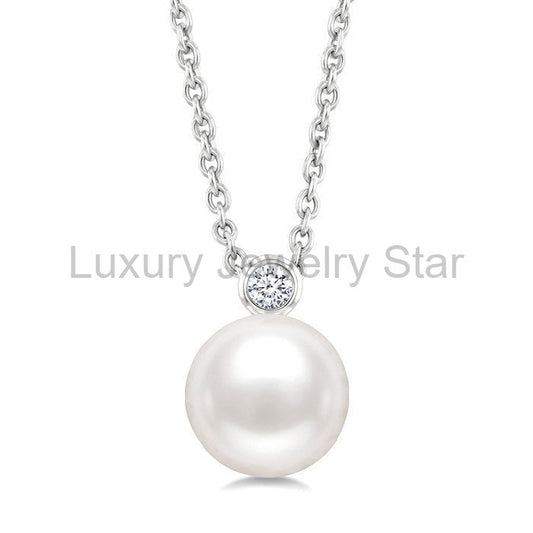 Pearl & Diamond Pendant