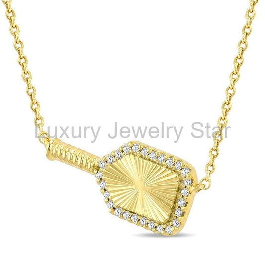 Pickleball Petite Diamond Fashion Pendant