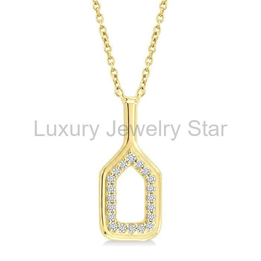 Pickleball Petite Diamond Fashion Pendant