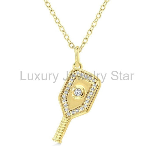 Pickleball Petite Diamond Fashion Pendant