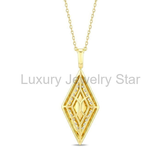 Rhombus Shape Diamond Fashion Pendant
