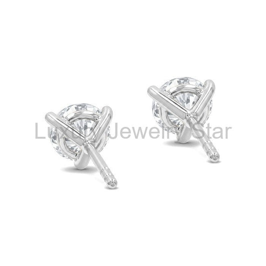 Round Shape Martini Diamond Stud Earrings