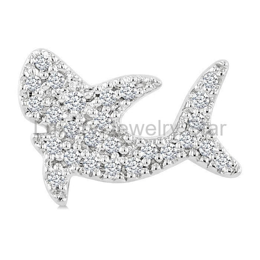 Shark Petite Diamond Fashion Earrings - image 2