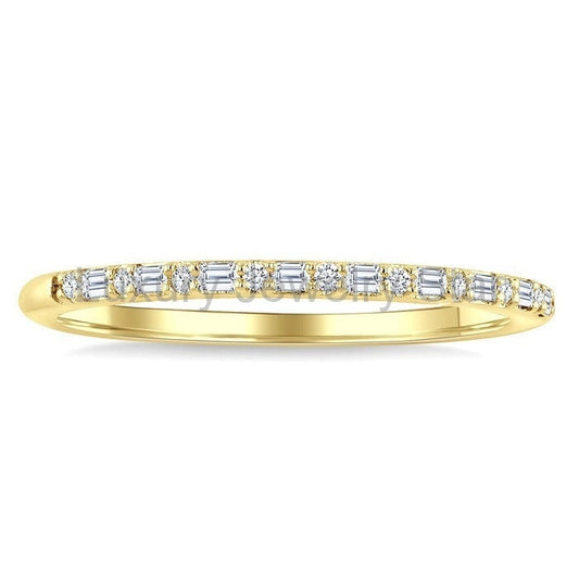 Stackable Baguette Diamond Fashion Band - image 2