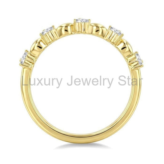 Stackable Blossom Diamond Fashion Band