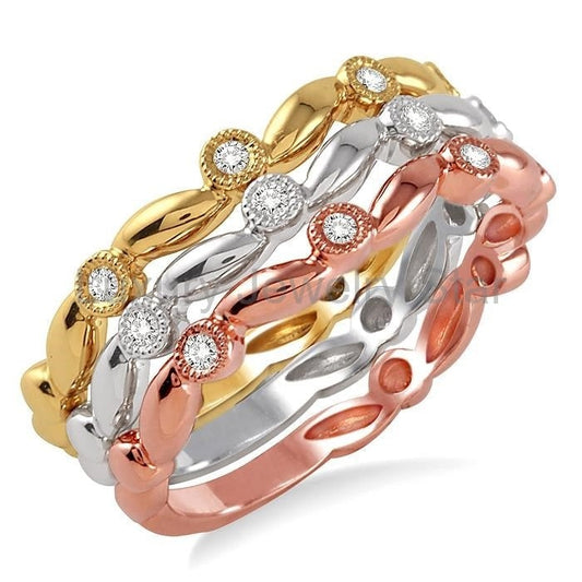 Stackable Diamond Band Set
