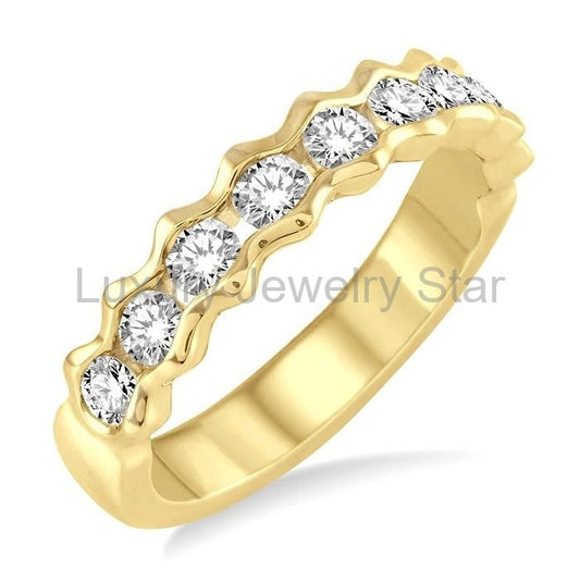 Stackable Diamond Wedding Band