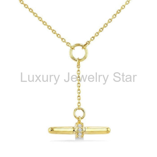 T-Bar Diamond Fashion Necklace