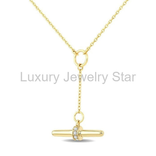 T-Bar Diamond Fashion Necklace