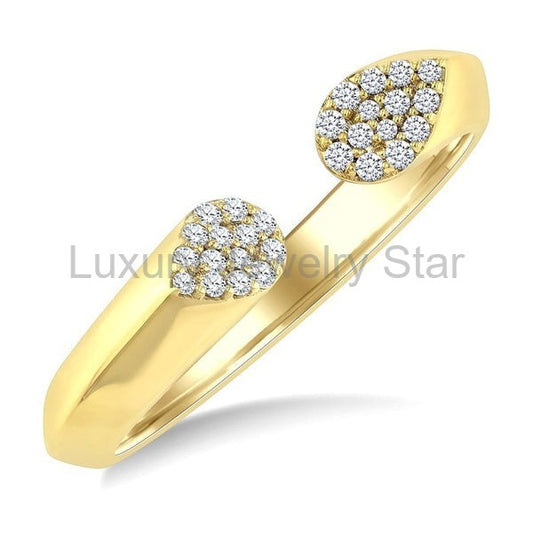 Twin Cluster Diamond Fashion Ring