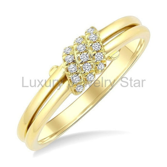 Twine Diamond Fashion Ring