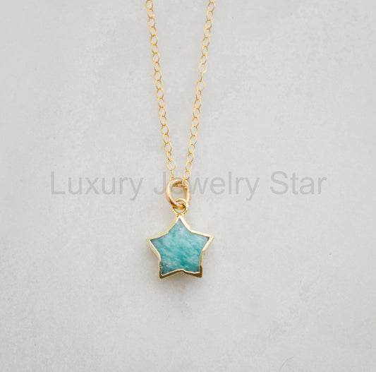 Amazonite Stargazer Necklace