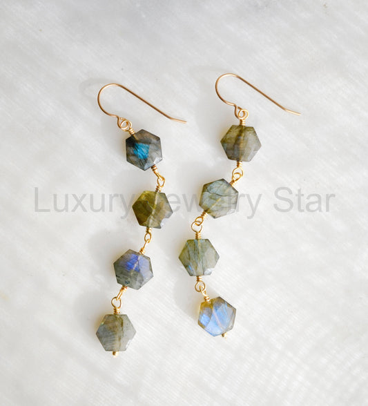 Azora Labradorite Earrings