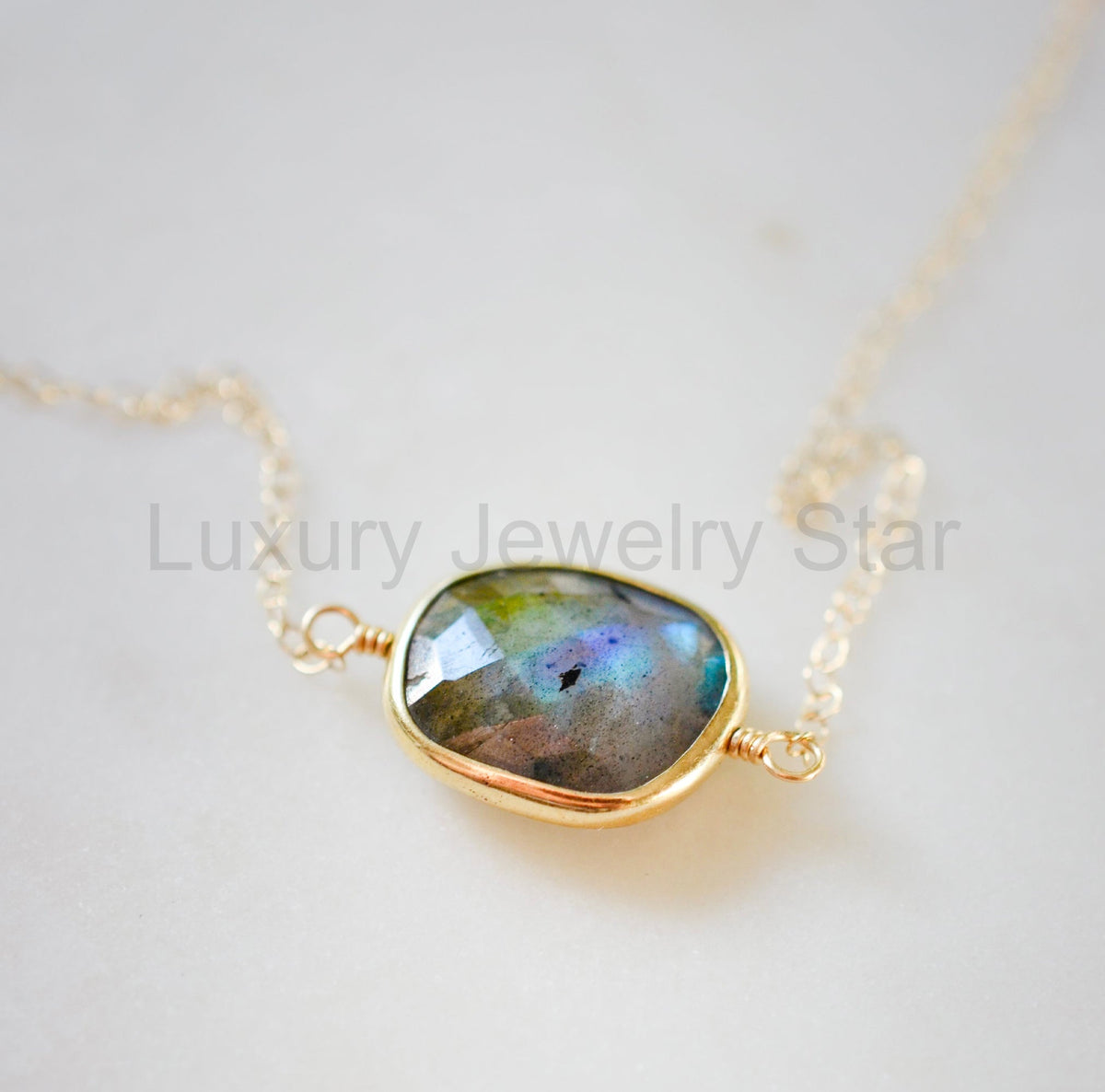 Celeste Necklace: Labradorite - image 3