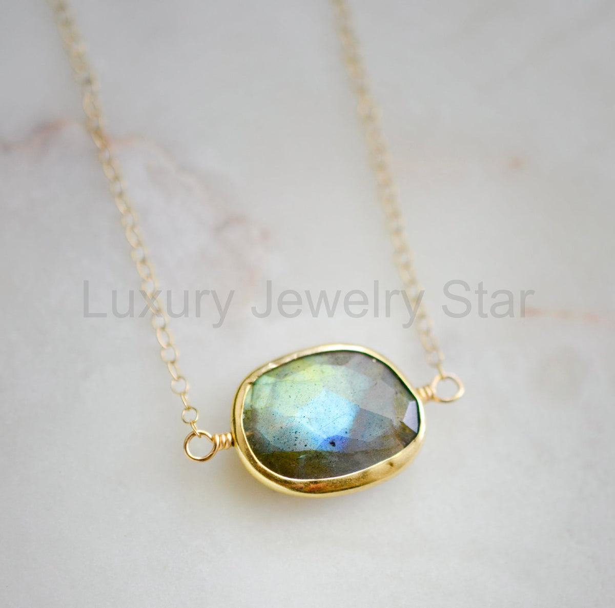 Celeste Necklace: Labradorite - image 7