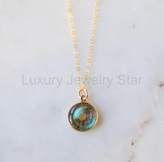 Eclipse Necklace: Labradorite