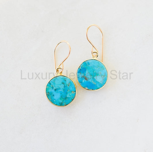 Mavi Earrings: Turquoise