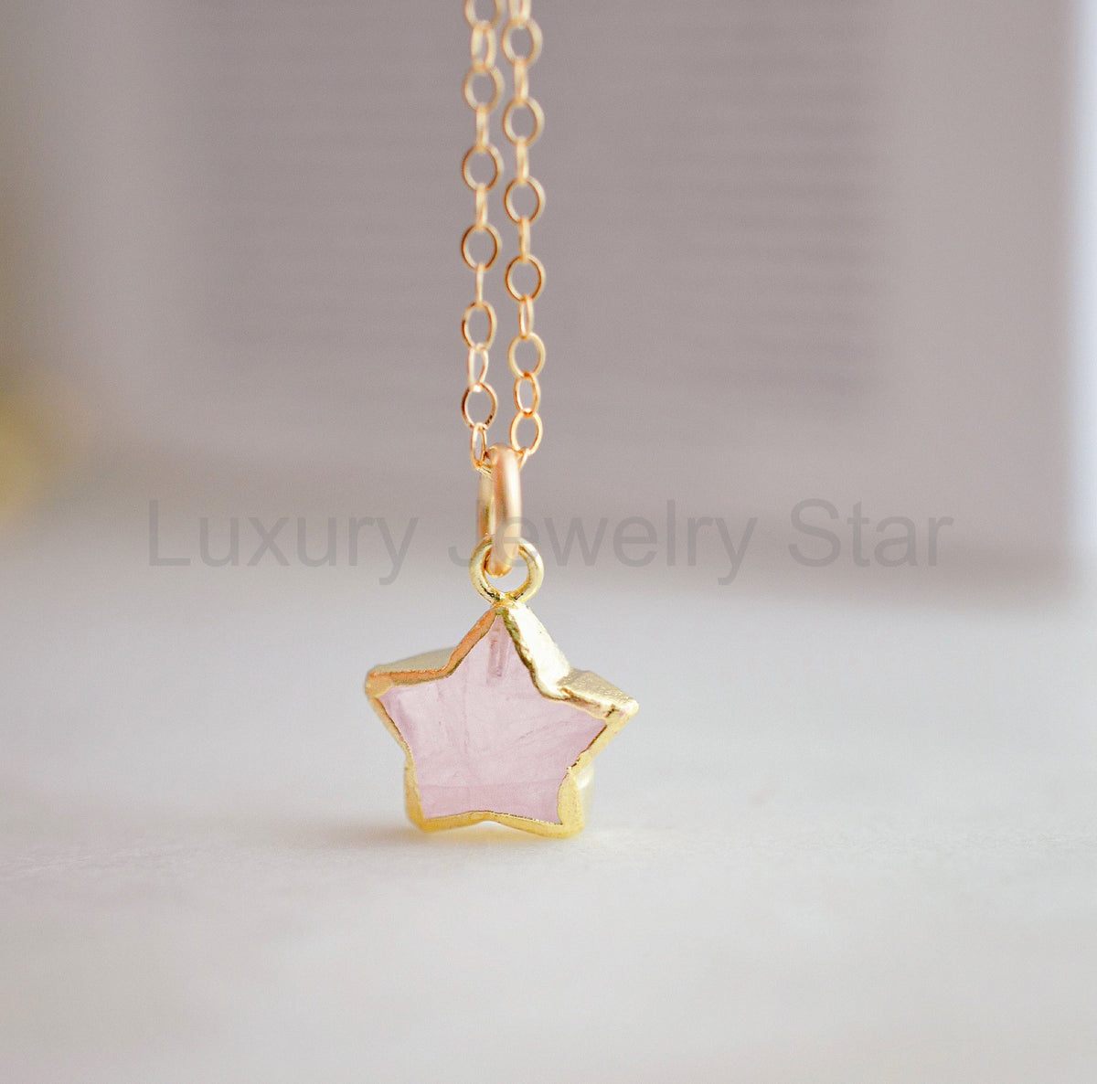 Rose Quartz Stargazer Necklace
