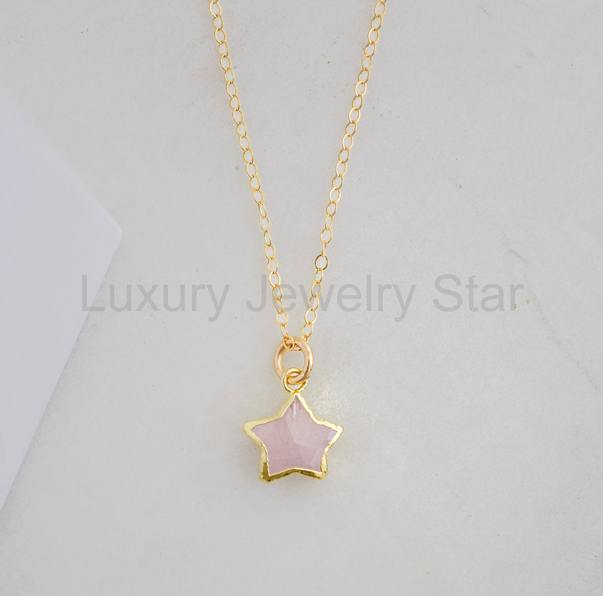Rose Quartz Stargazer Necklace - image 2