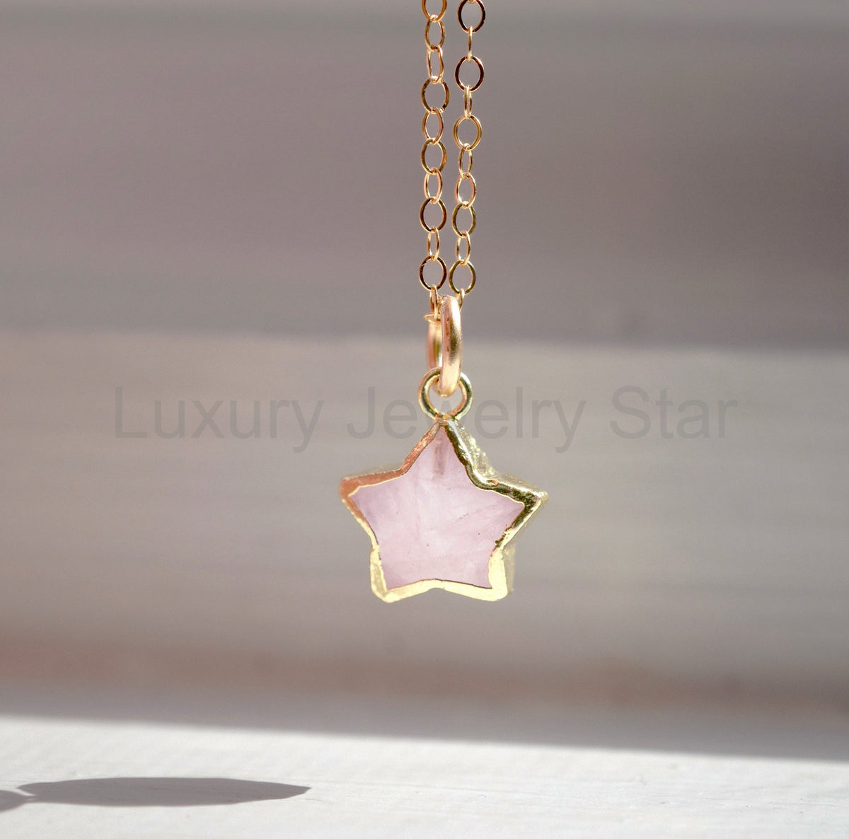 Rose Quartz Stargazer Necklace - image 3
