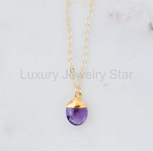 Violetta Necklace: Amethyst