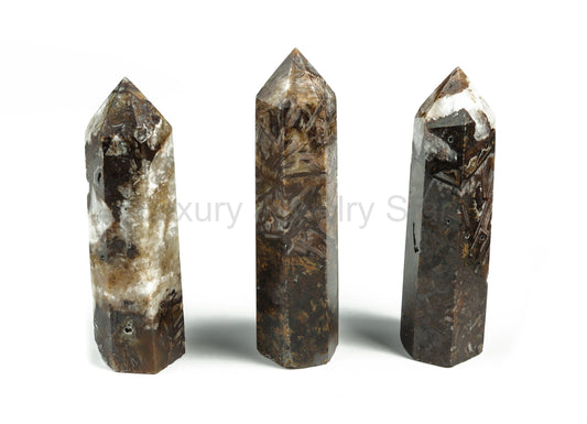 Ribbed Obelisk Tower Crystal - TW1065