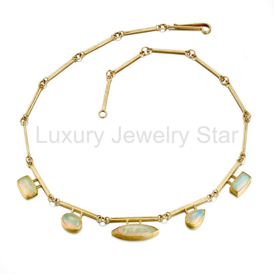Ethiopian Opal Mixed Shape Necklace