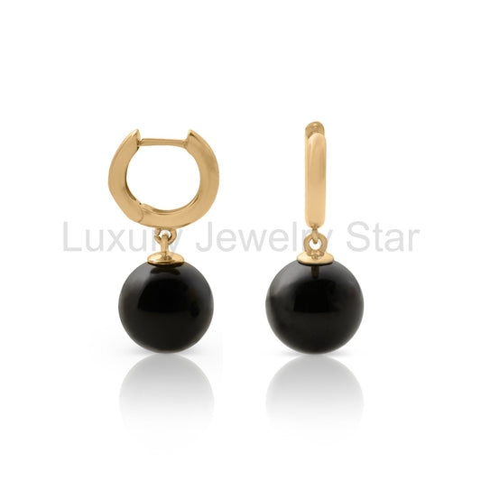 Soho Earrings in Black Jade - image 2