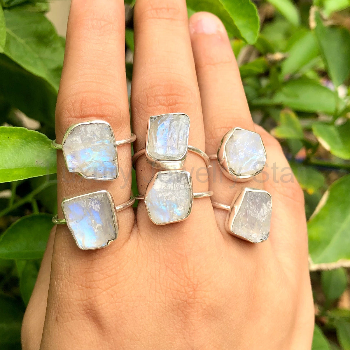 Rainbow Moonstone Ring, 925 Sterling Silver Handmade Women's Ring, Natural Gemstone Silver - image 2