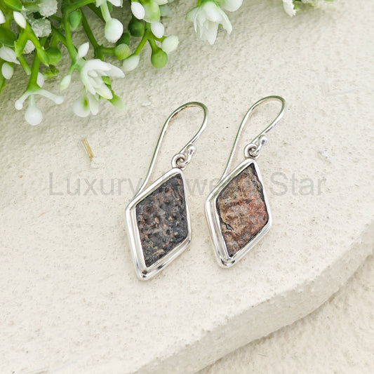 Dinosaur Egg Shell Fossil Earrings | Jurassic Jewellery | Dinosaur Gift | Sterling Silver