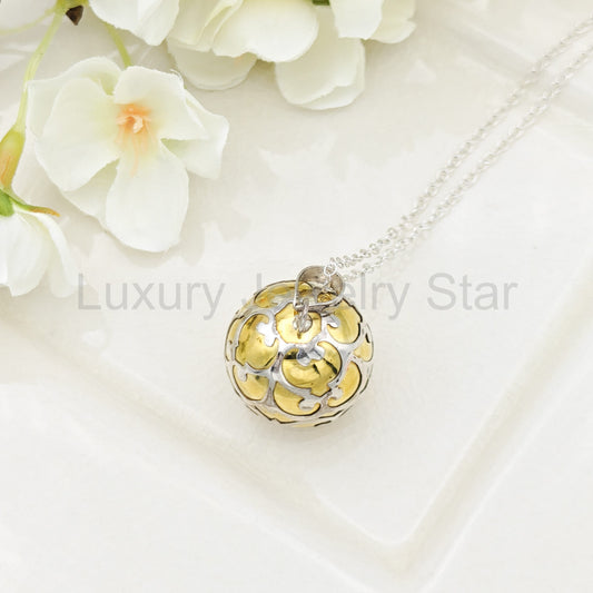 Sterling Silver Harmony Ball Pendant for Pregnancy | Angel Caller Necklace | Spiritual Gift
