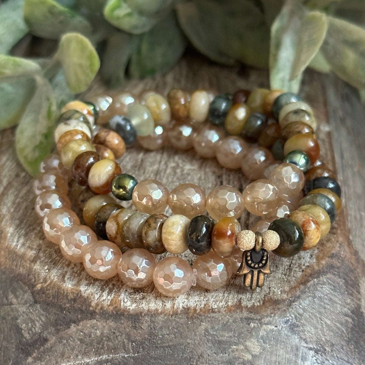 Flower Jade + Hamsa - image 3