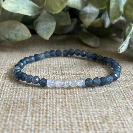 Moonstone & Sapphire (Tiny)