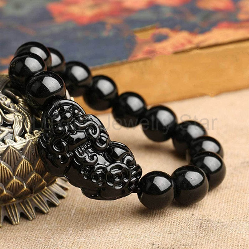 Black Obsidian Pixiu Bracelet - image 5