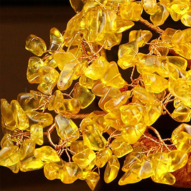 Citrine Money Tree for Prosperity - Feng Shui Gemstone Ornament - image 4
