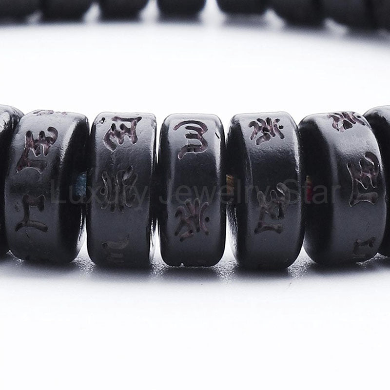 Coconut Shell Beads Om Mani Padme Hum Bracelet - image 11