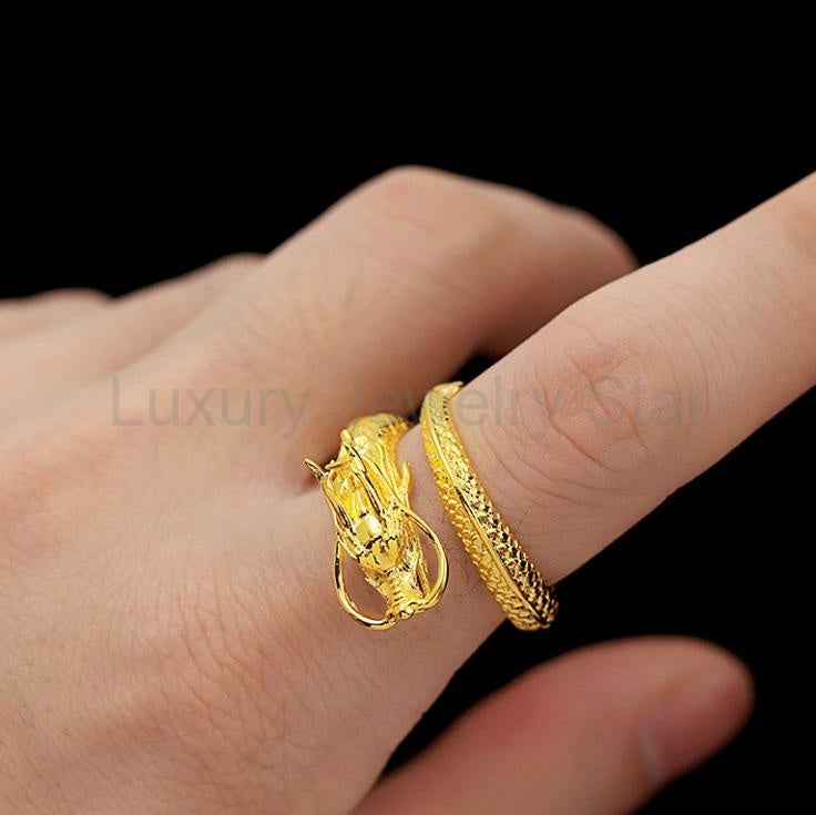 Dragon and Phoenix Couple Ring - image 8
