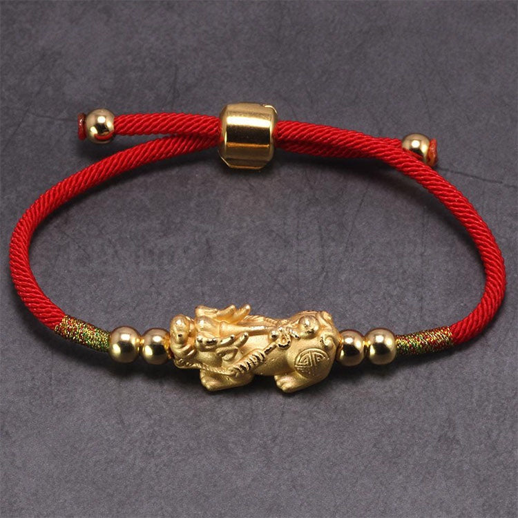 Feng Shui Red String Pixiu Bracelet - image 3