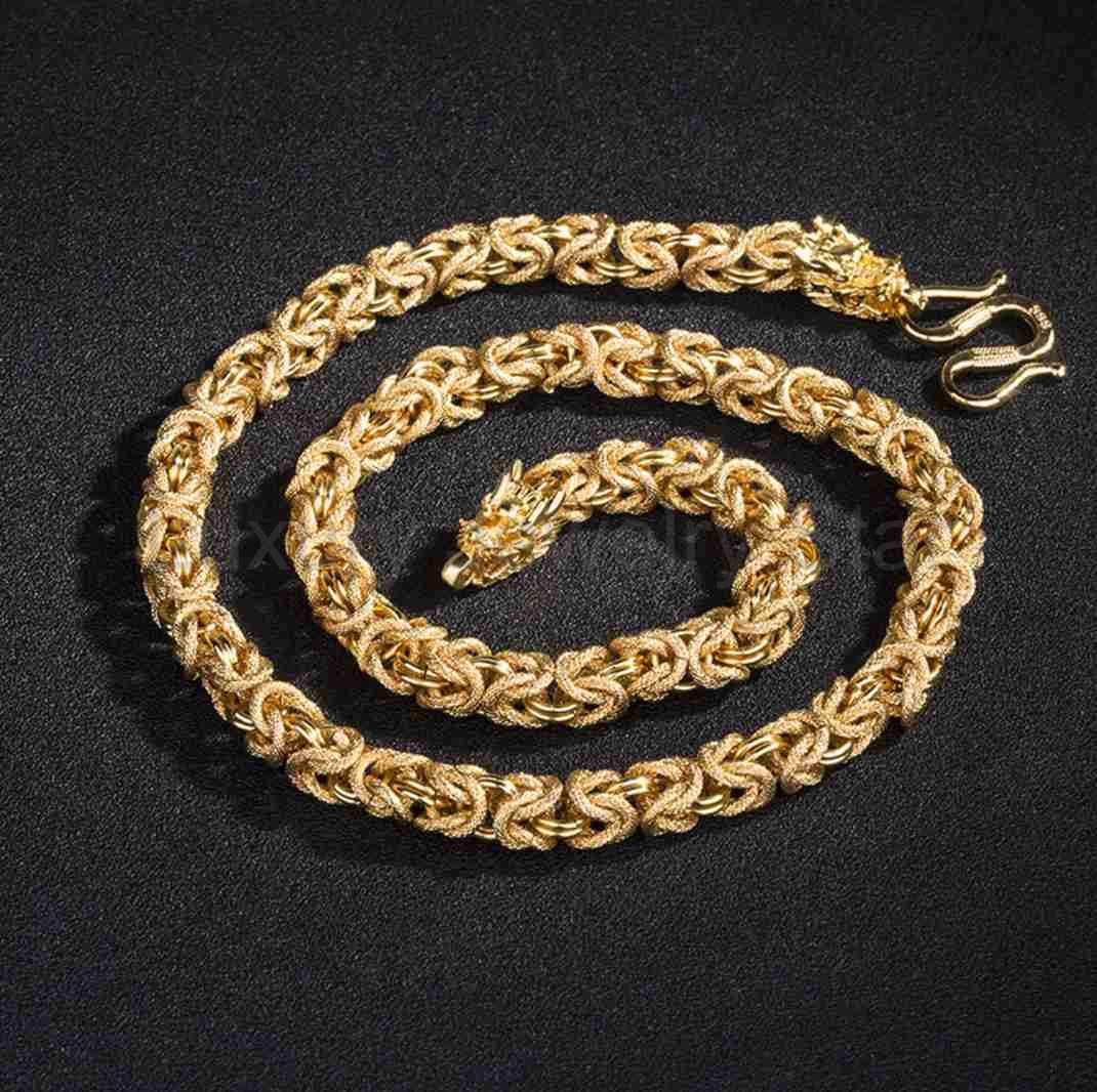 Gold Eternal Dragon Link Chain