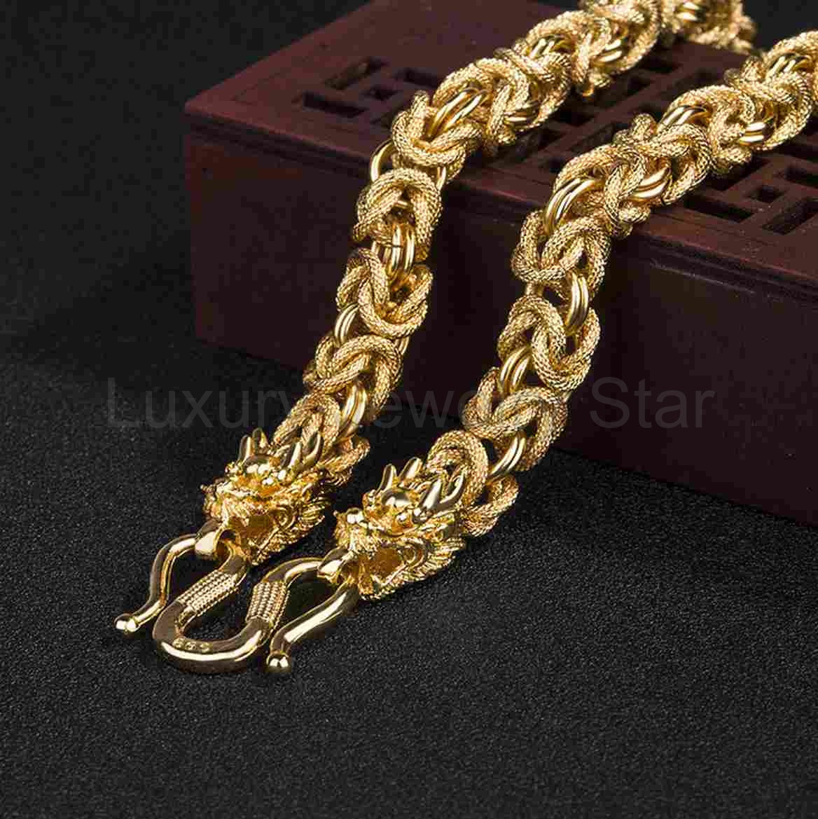 Gold Eternal Dragon Link Chain - image 2