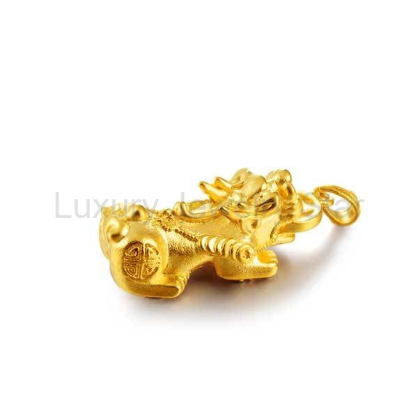 Gold Pixiu Necklace - Attracting Wealth - image 6