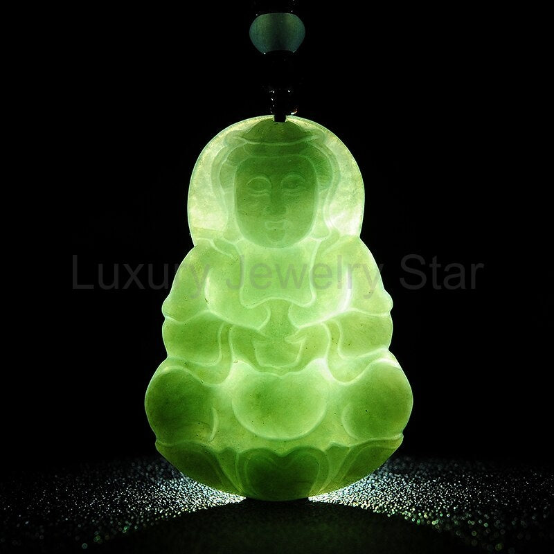 Healing Buddha Jade Necklace - image 3