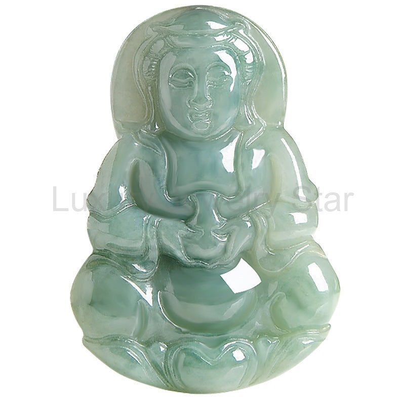 Healing Buddha Jade Necklace - image 5